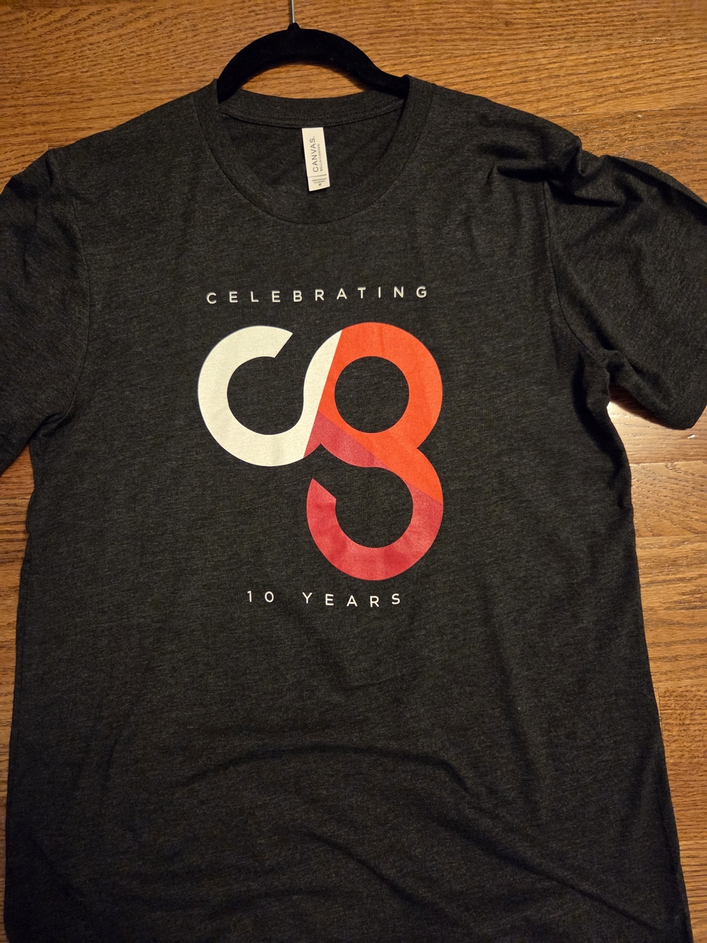 Unisex, "CG Celebrating 10 Years" Tee, M